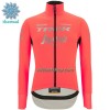 Fietskleding (Fietsshirt Lange Mouw + Lange Koersbroek) 2022 Trek-Segafredo Winter Thermal Fleece - Roze